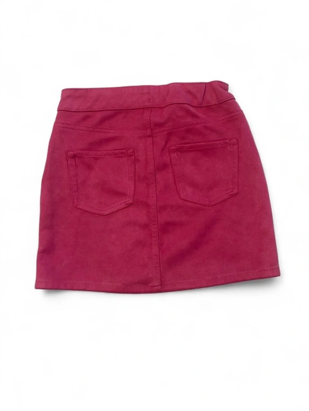 🩷$3 BUNDLED- wonder nation Raspberry Pink Button-Front A-Line Skirt